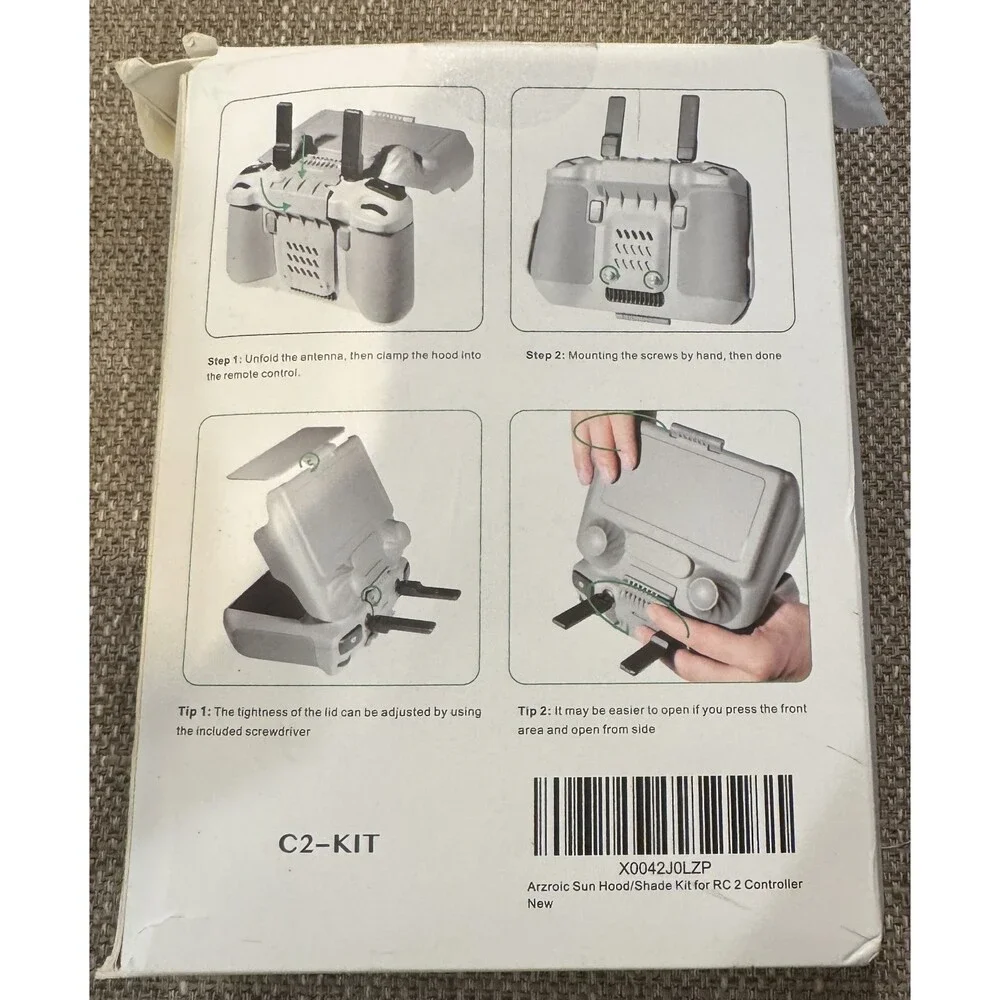 Arzroic RC 2 Protective Sun Hood Kit with Screen Protector & Neck Lanyard New